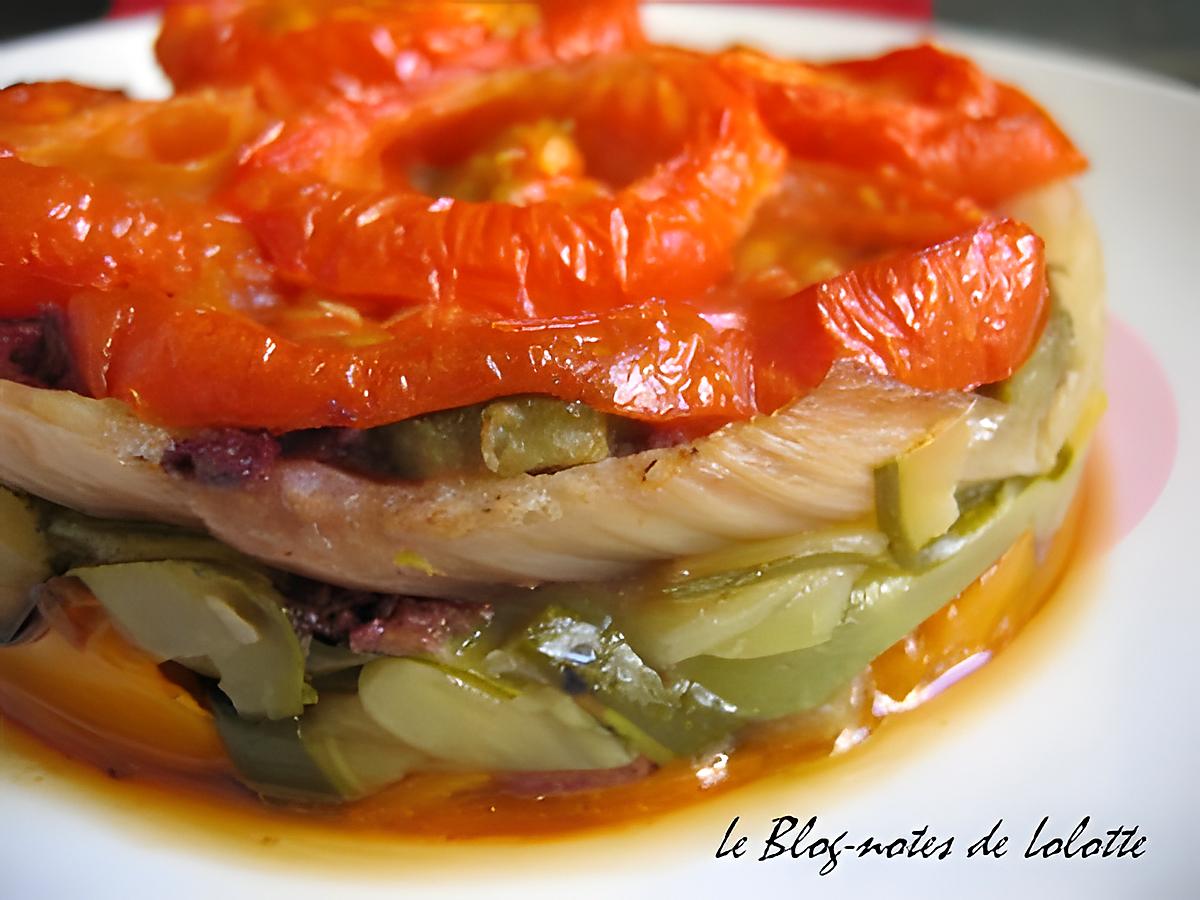 recette Tian méridional de légumes confits à la tapenade aux sardines