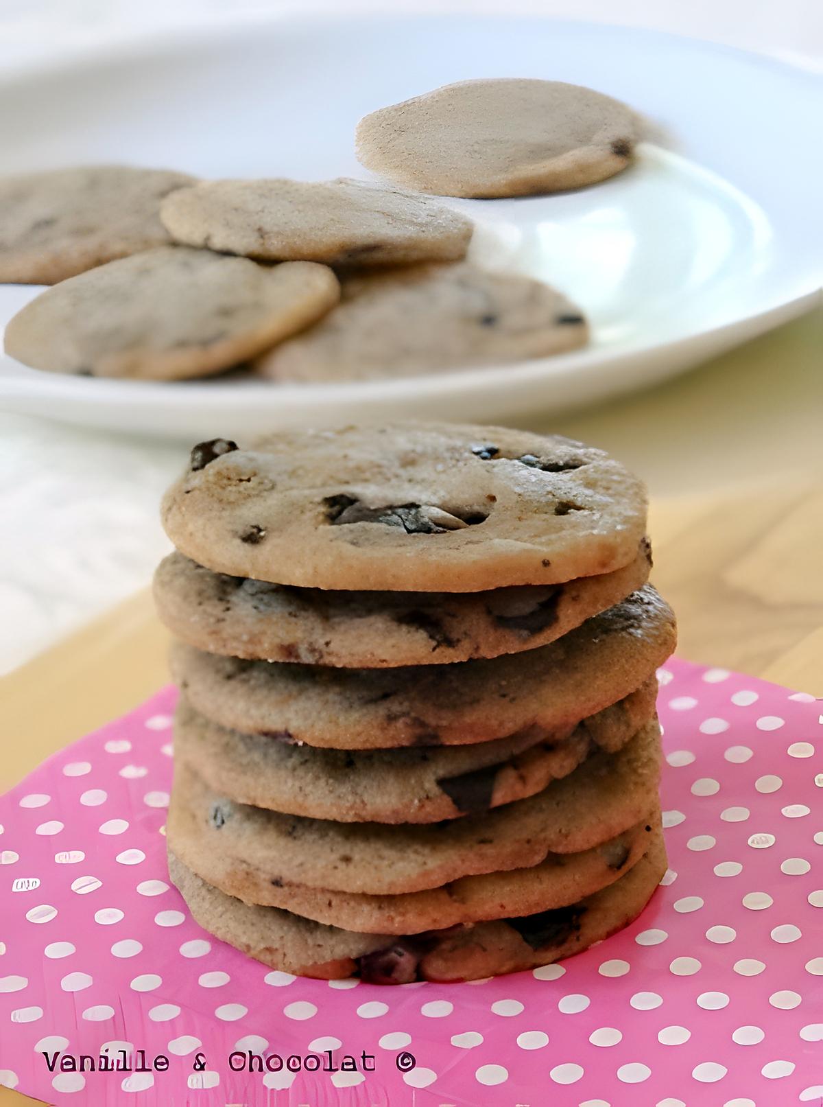 recette ~ Cookies aux pépites de chocolat noir *une vraie tuerie* ~