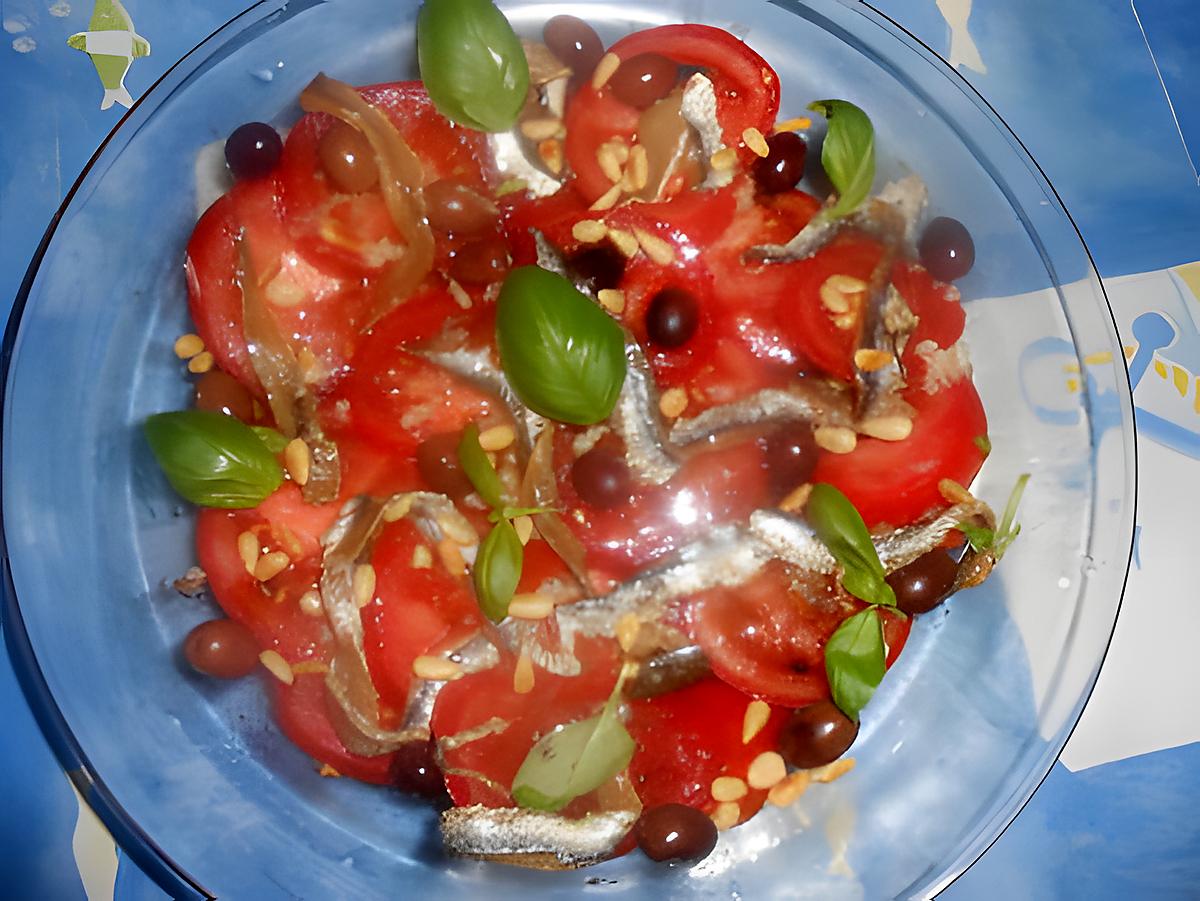 recette Salade de tomates niçoise