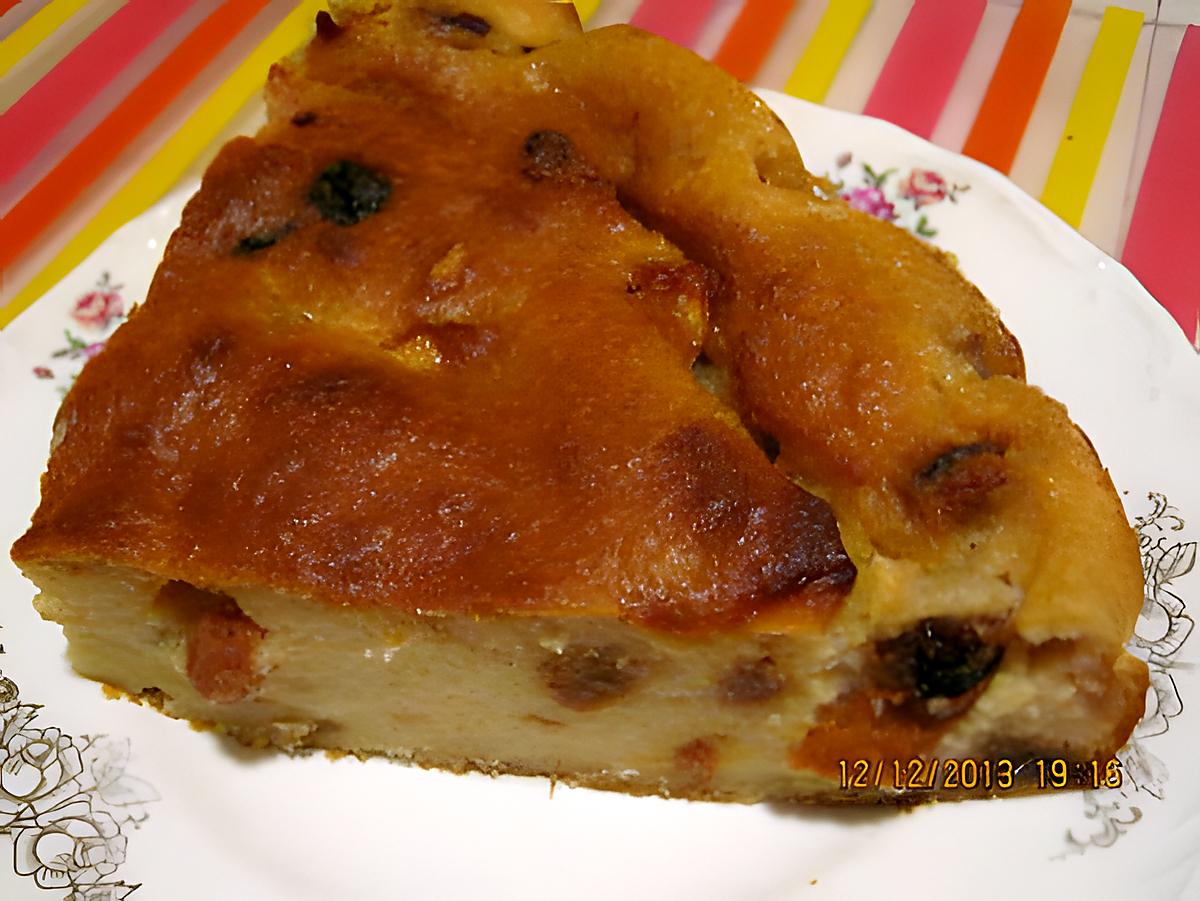 recette Gâteau de pain aux pommes( où pudding de pain)