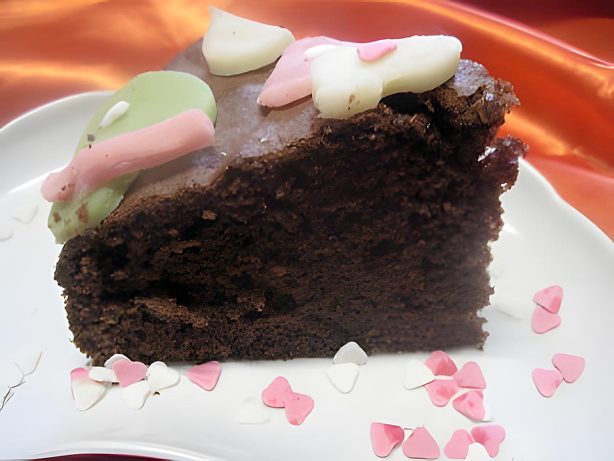 recette Gâteau au chocolat. St Valentin.