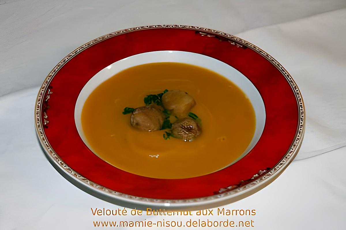 recette Velouté de Butternut aux Marrons & au Safran