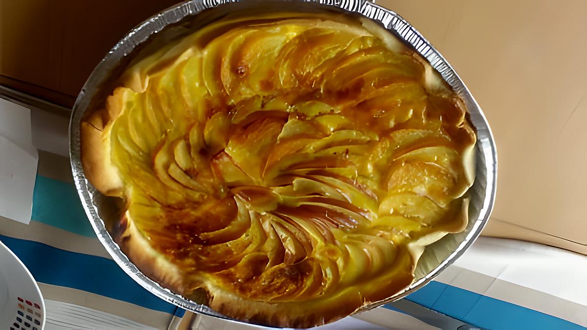 recette Tarte aux pommes à la crème de marrons