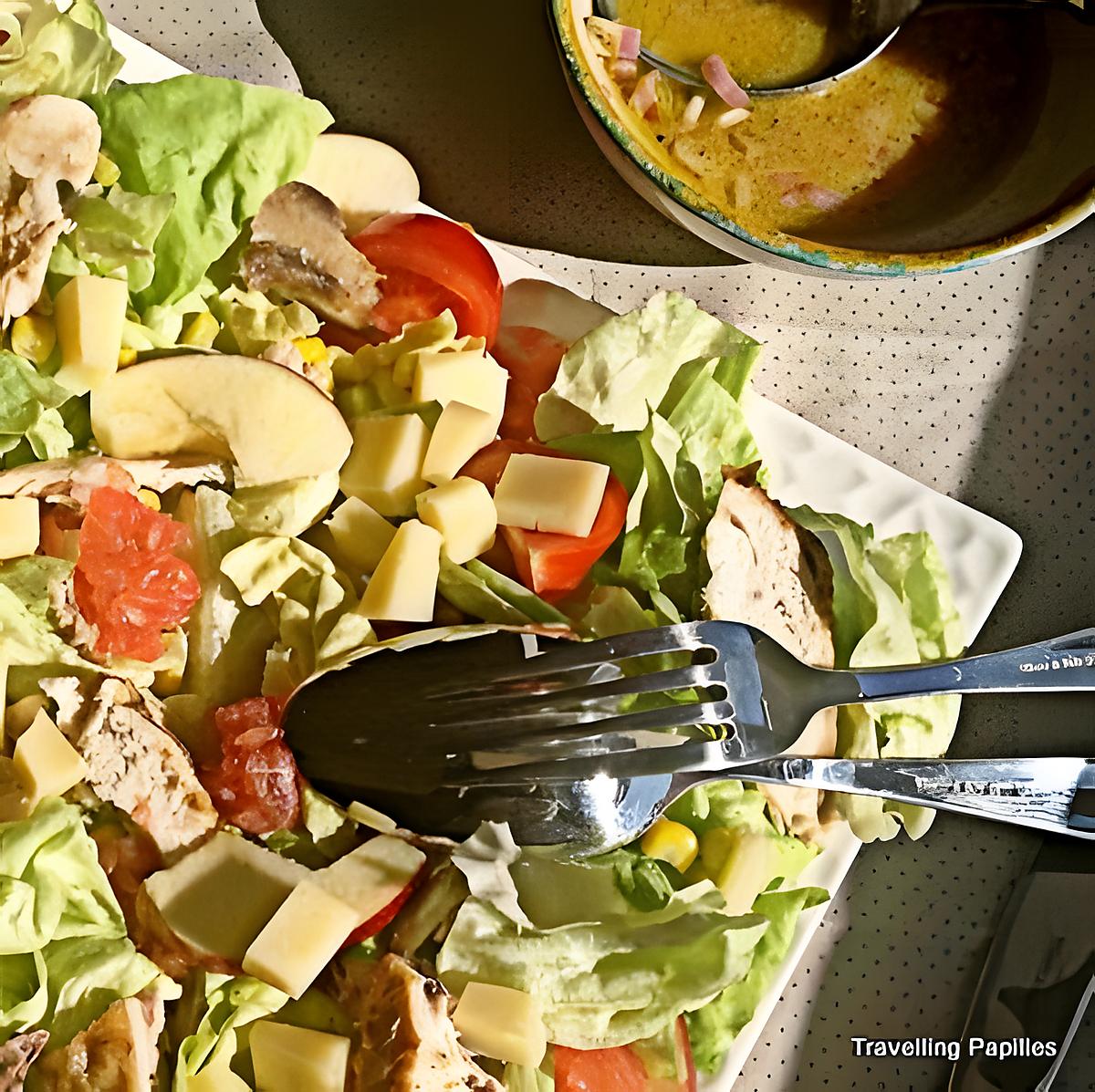 recette Salade de poulet au pamplemousse et à l'avocat:la cuisine comme un refuge