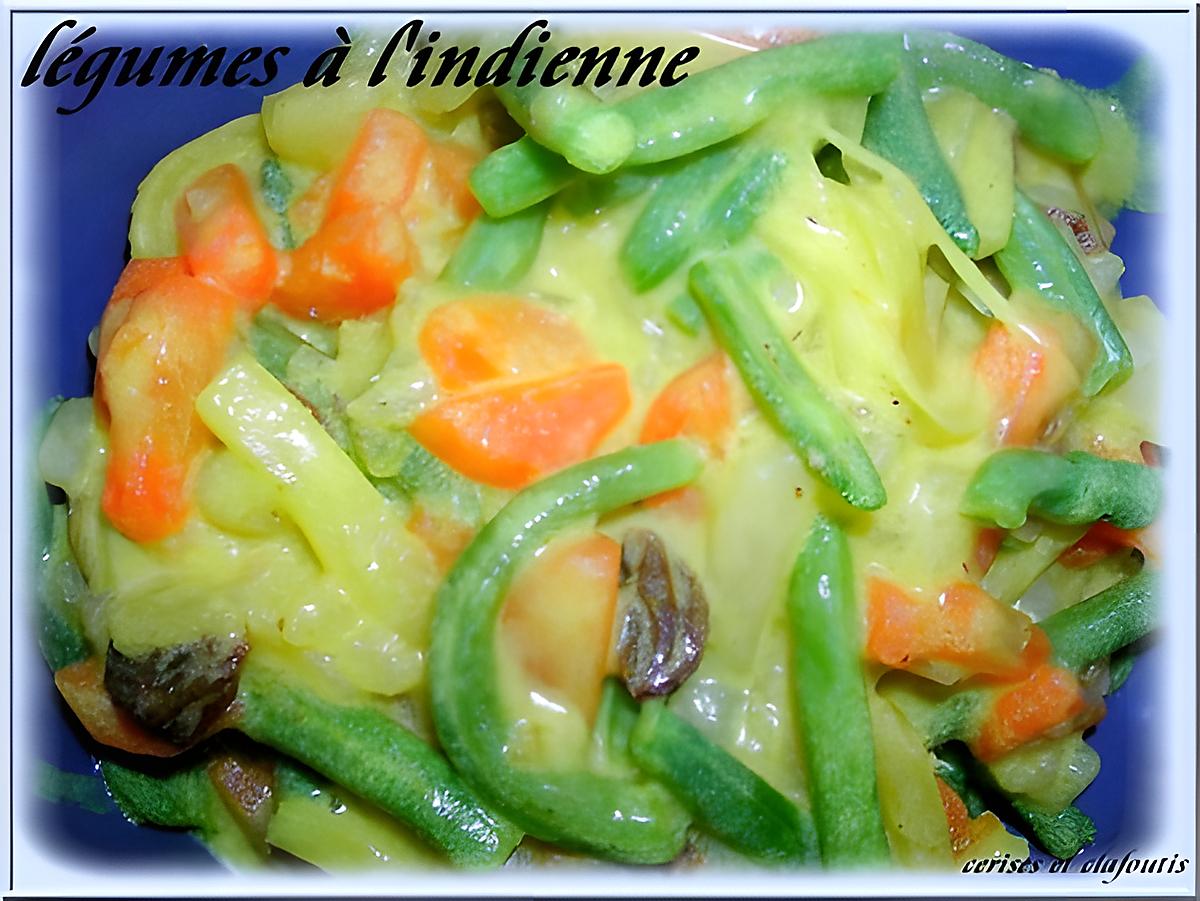 recette légumes à l'indienne sauce au yaourt