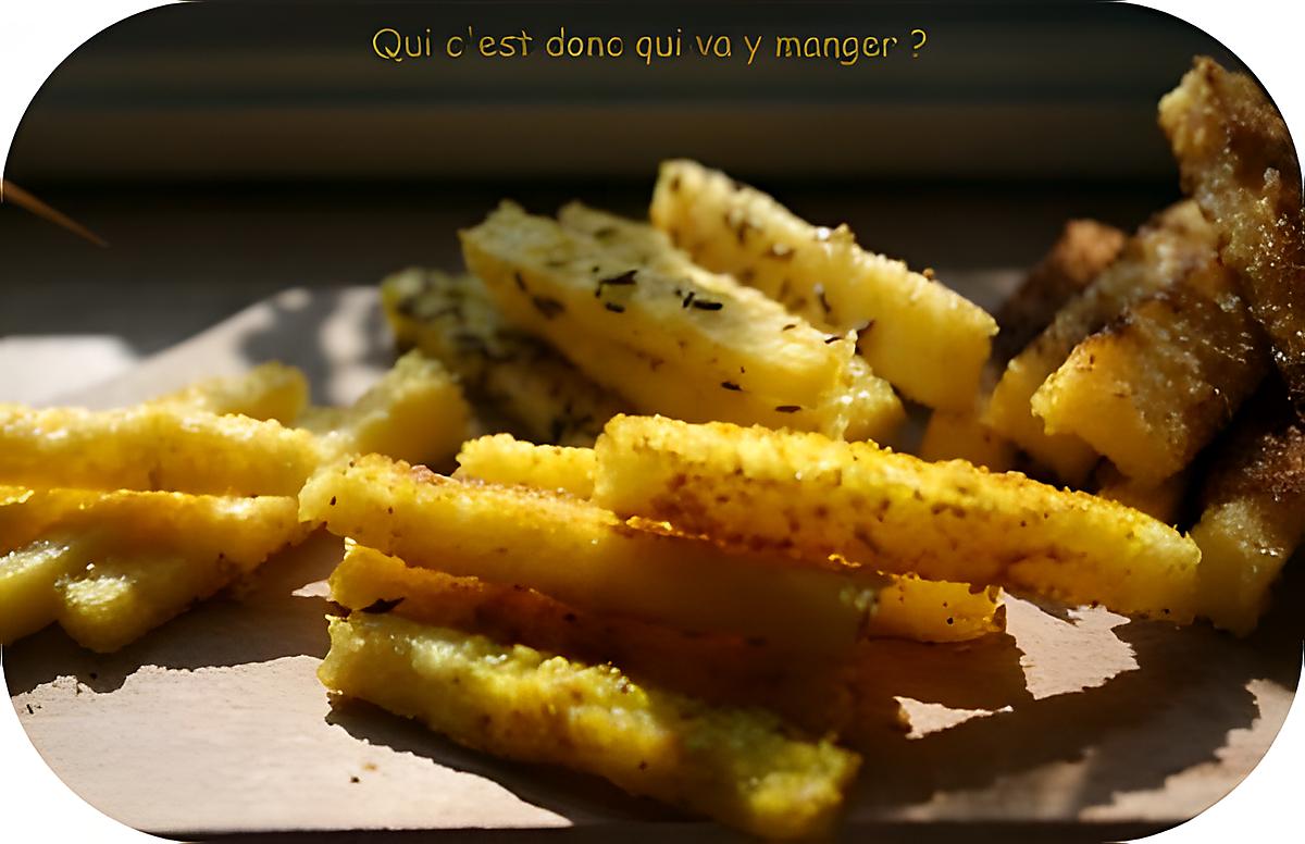 recette Frites de polenta aux épices, sans gluten et sans lactose