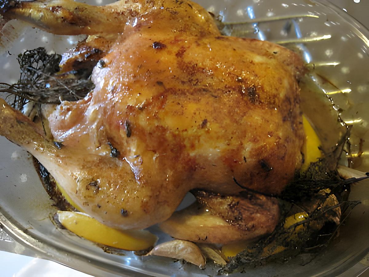 recette poulet rôti au citron