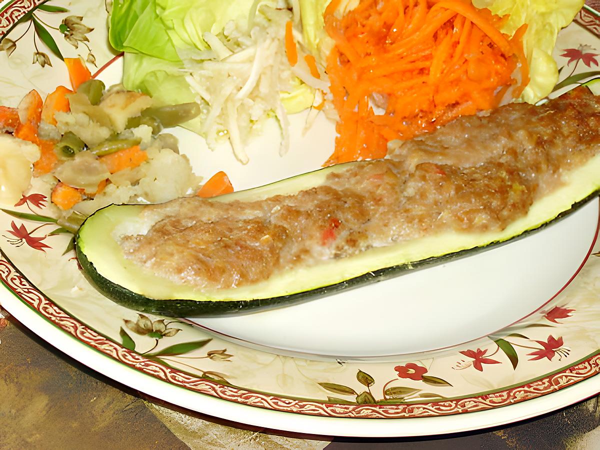 recette Courgettes farcies au seitan