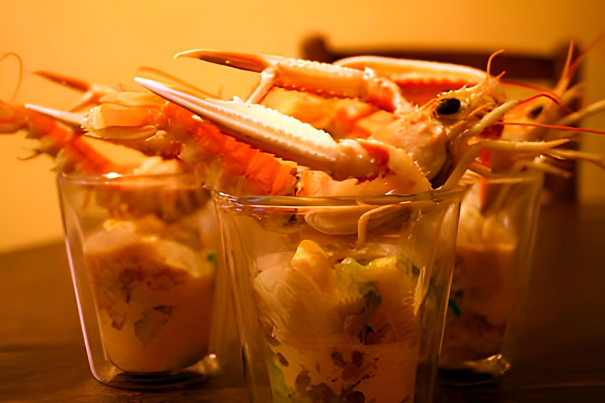 recette Salade Langoustine-avocat-pamplemousse