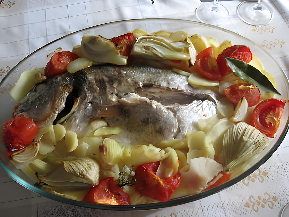 recette Daurade royale au four et ses légumes