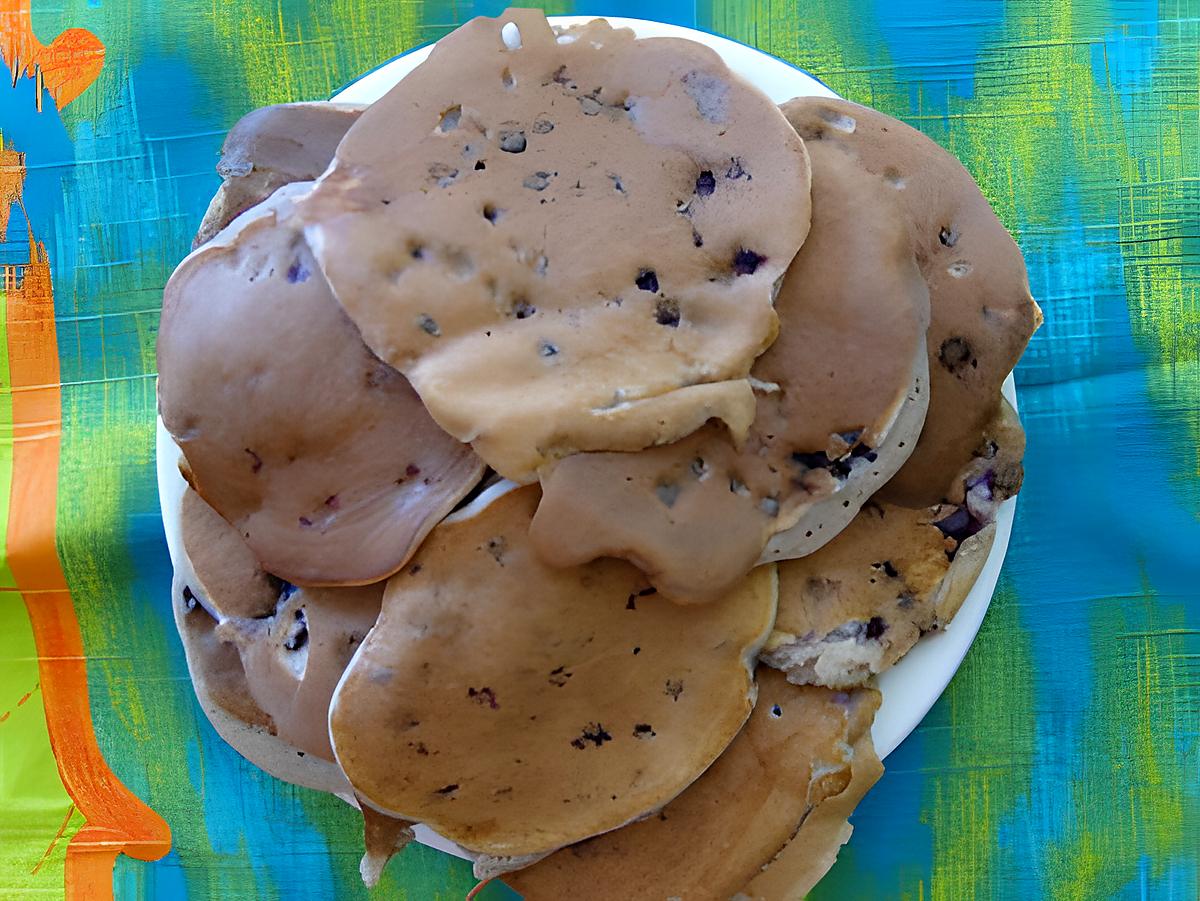 recette Pancakes des gourmands 0% MG, myrtilles-réglisse