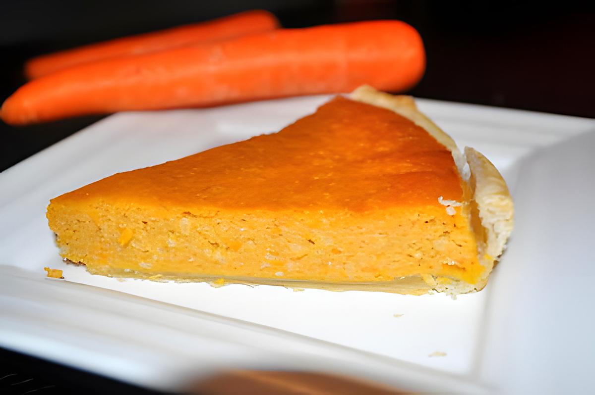 recette Tarte aux Carottes et Amande (Tarte de Cenoura e Amêndoa)