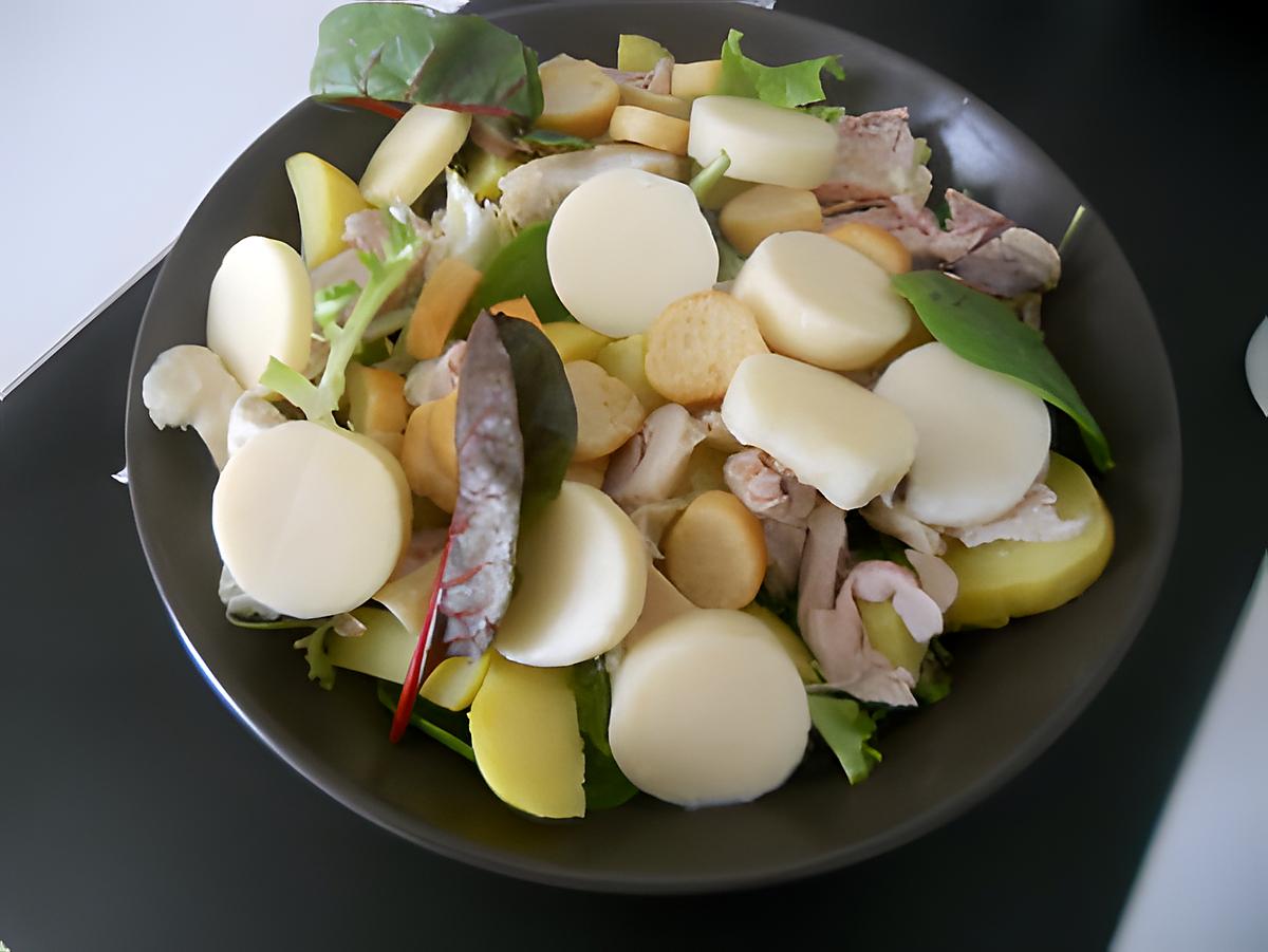recette Salade poulet coeur de palmier