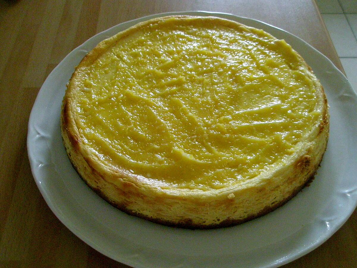 recette Mon cheesecake au citron et lemon curd,premier essai...