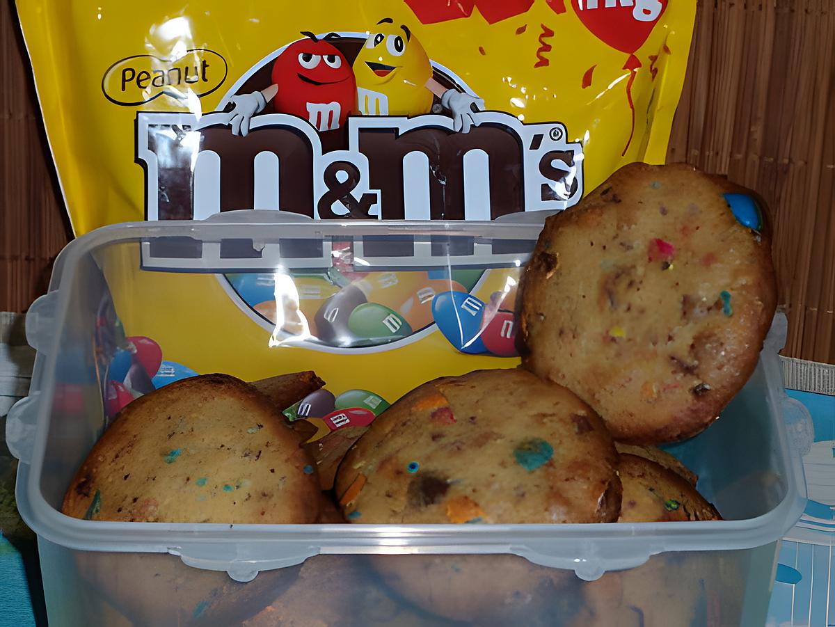 recette cookies aux m&m's