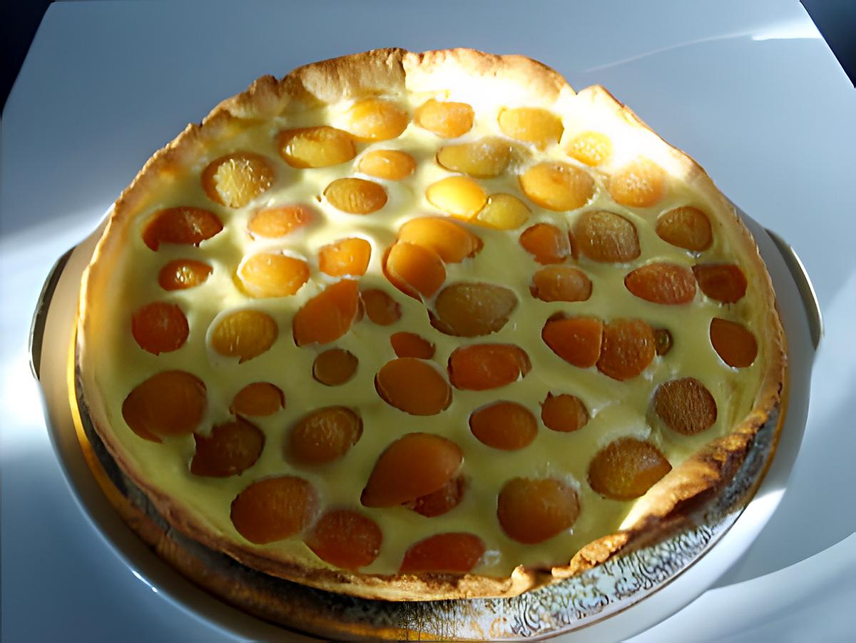 recette Tarte abricots crème de noisettes