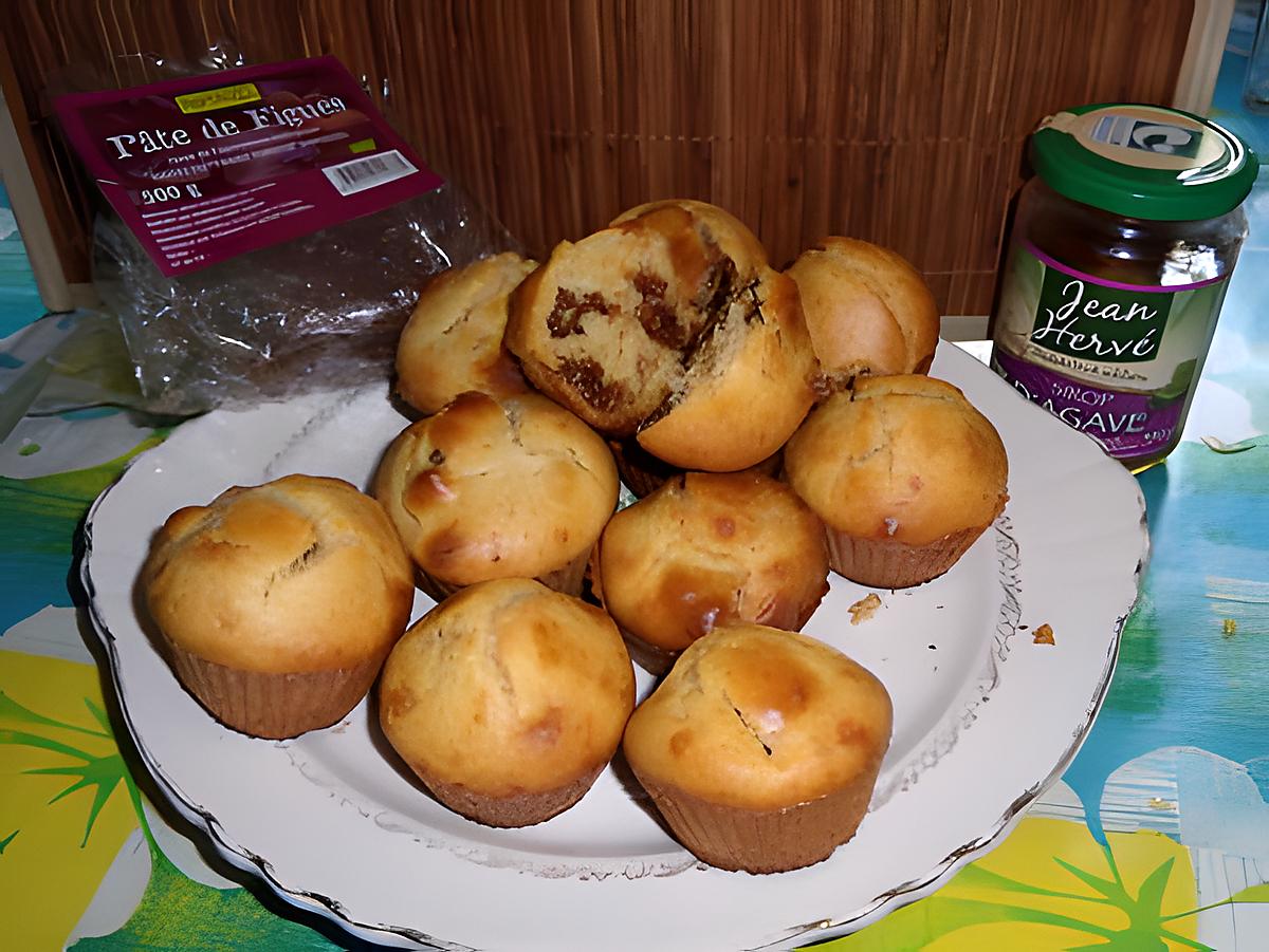 recette muffin à la pâte de figue et au sirop d'agave