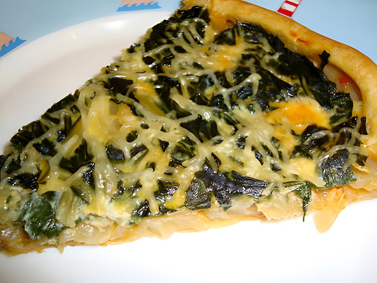 recette TARTE AUX BLETTES/EPINARDS : idéal pour faire manger des légumes aux enfants!!!!
