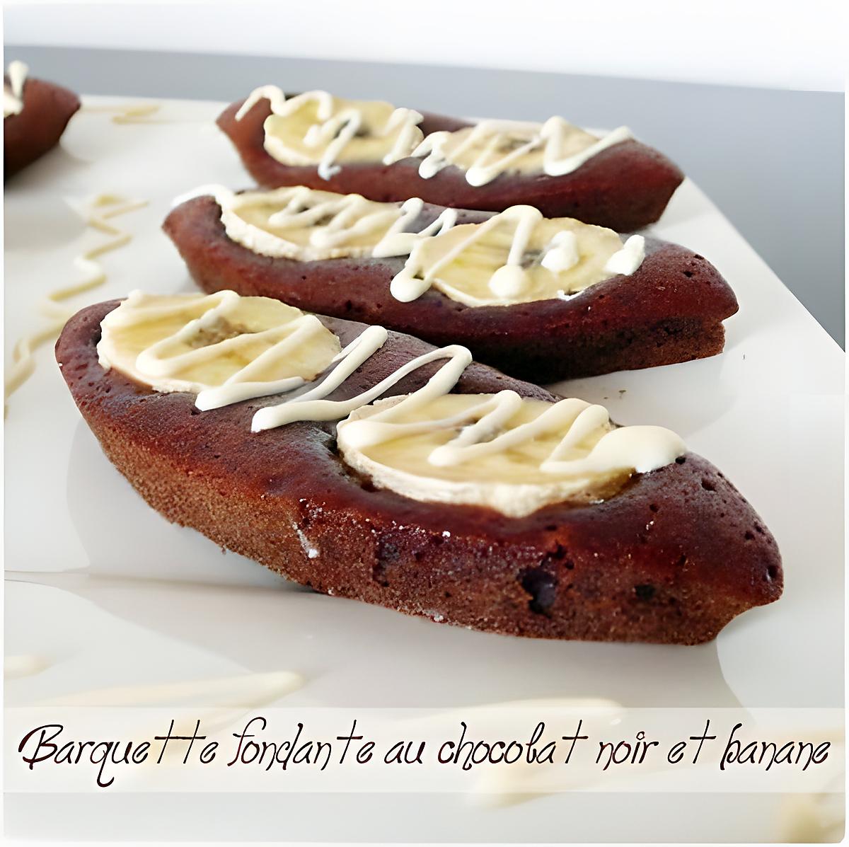 recette Barquettes fondantes au chocolat et banane