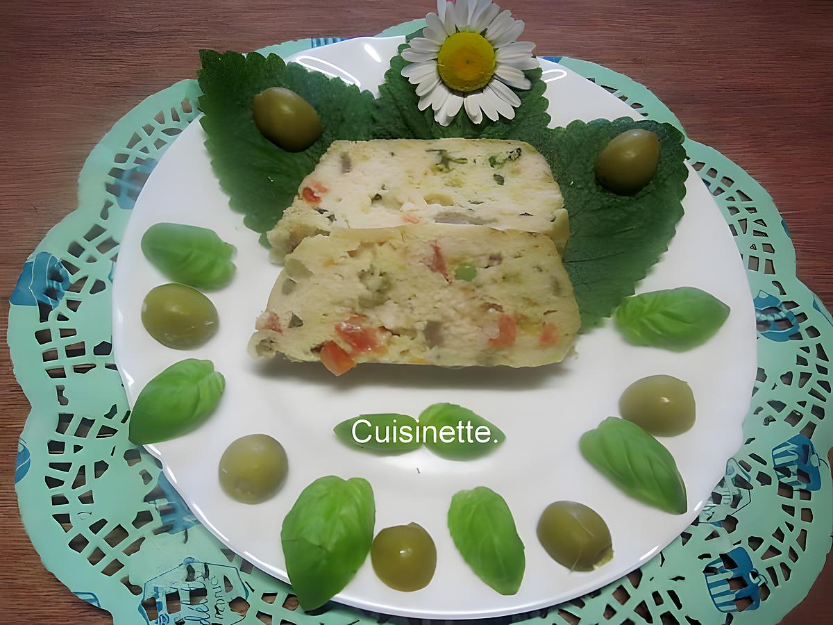 recette Flan aux légumes.jambon.crème fraiche.