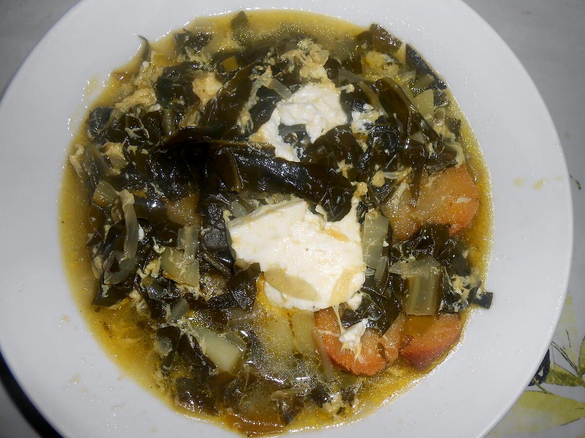 recette SOUPE AU BROCCIU (façon Corse)