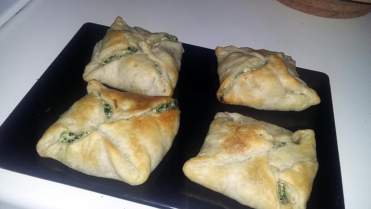 recette Feuilletés ricotta epinard poulet