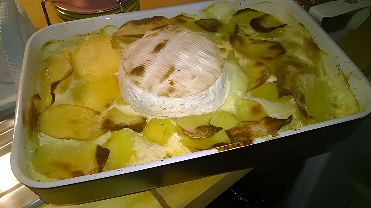 recette Gratin de pommes de terres au camembert