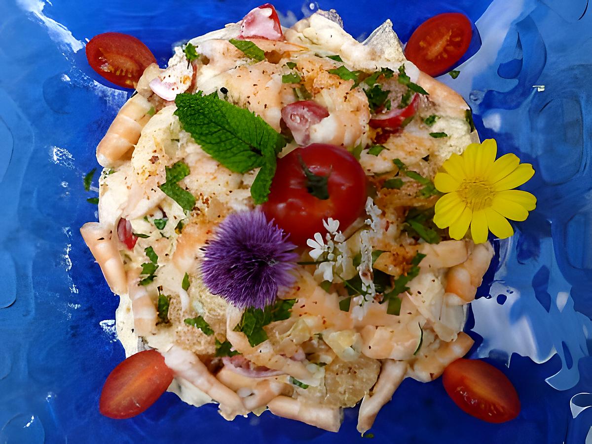 recette Salade de pamplemouse aux crevettes