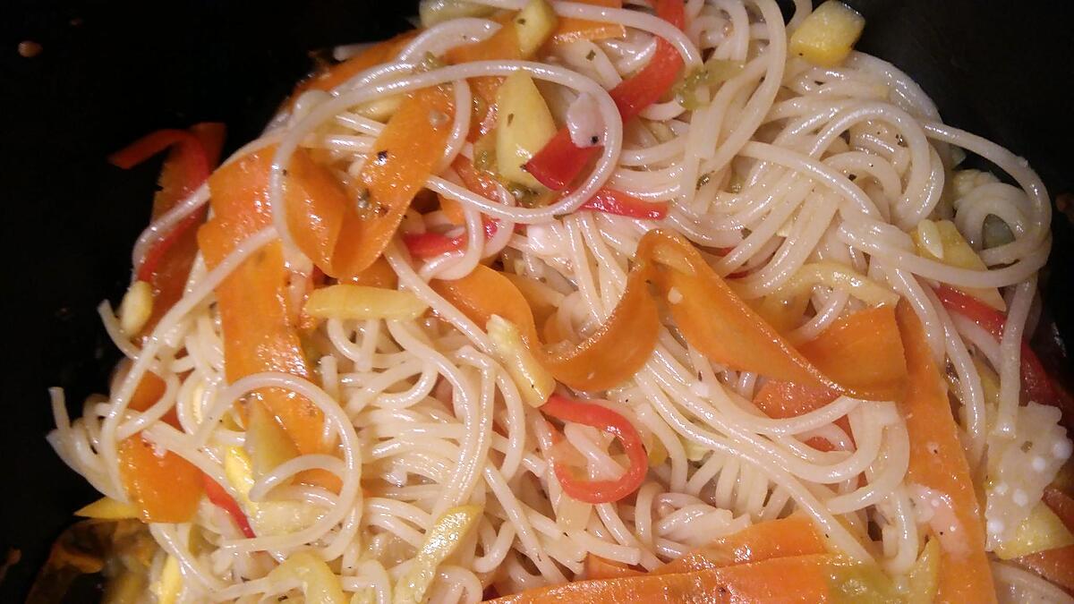recette Spaguetti aux légumes