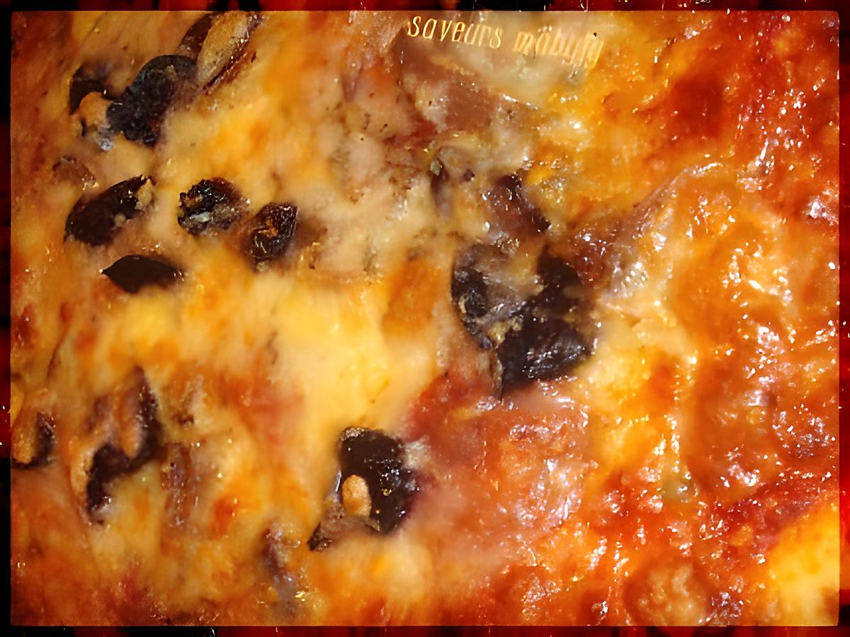 recette pizza olives noires fromage...au feu de bois svp...!