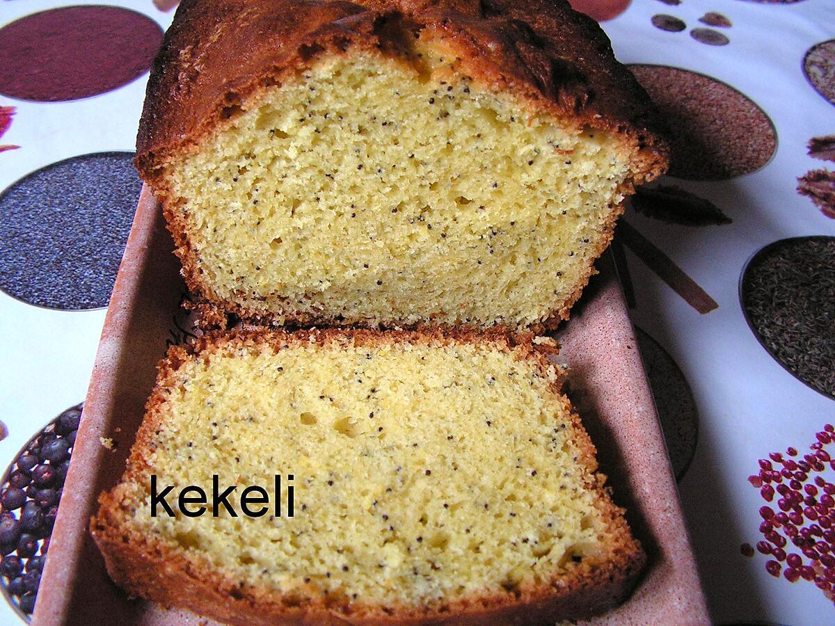 recette Cake au citron et aux graines de pavot