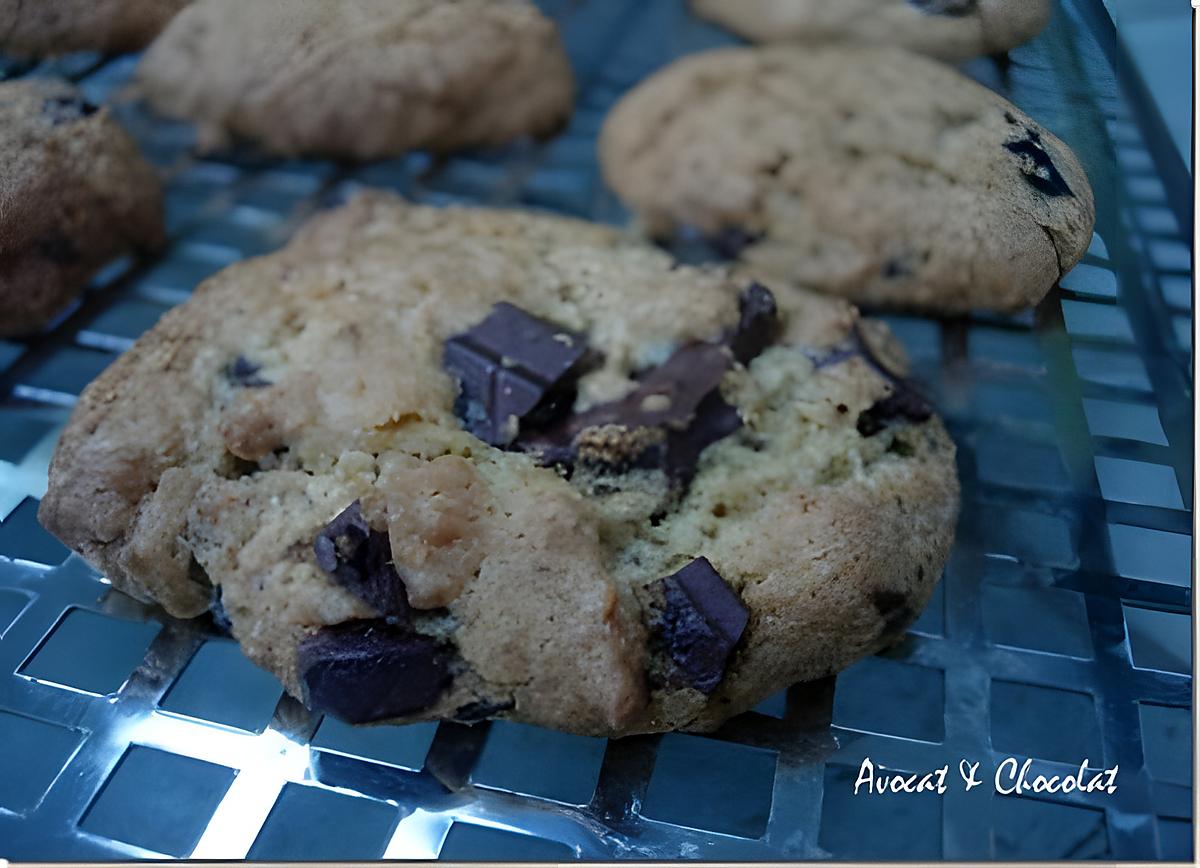recette ** Croustillants , fondants a la  noix de coco et pepites de chocolat : Mes Cookies**