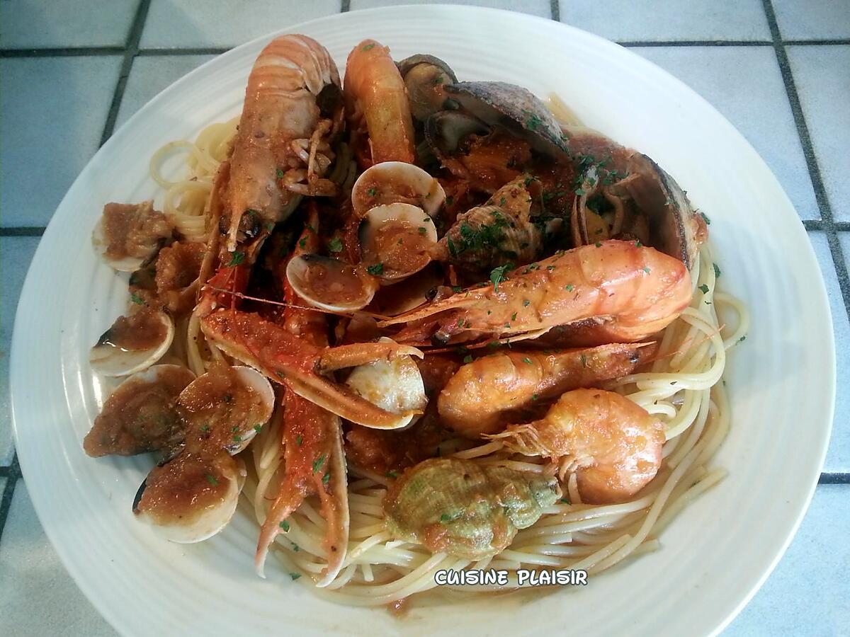 recette Spaghetti aux fruits de mer