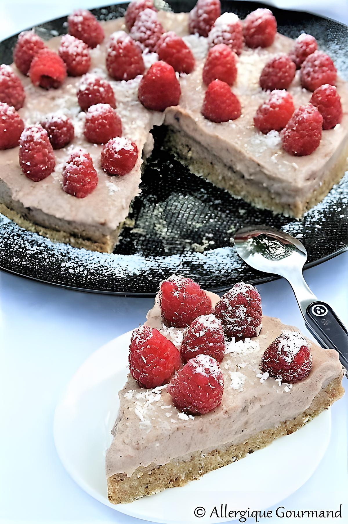 recette Tarte mi-crue cerises et framboises, bio {SANS GLUTEN / SANS LAIT / SANS OEUFS}