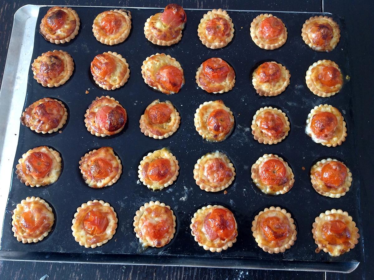 recette Minis tartelettes à la tomate cerise