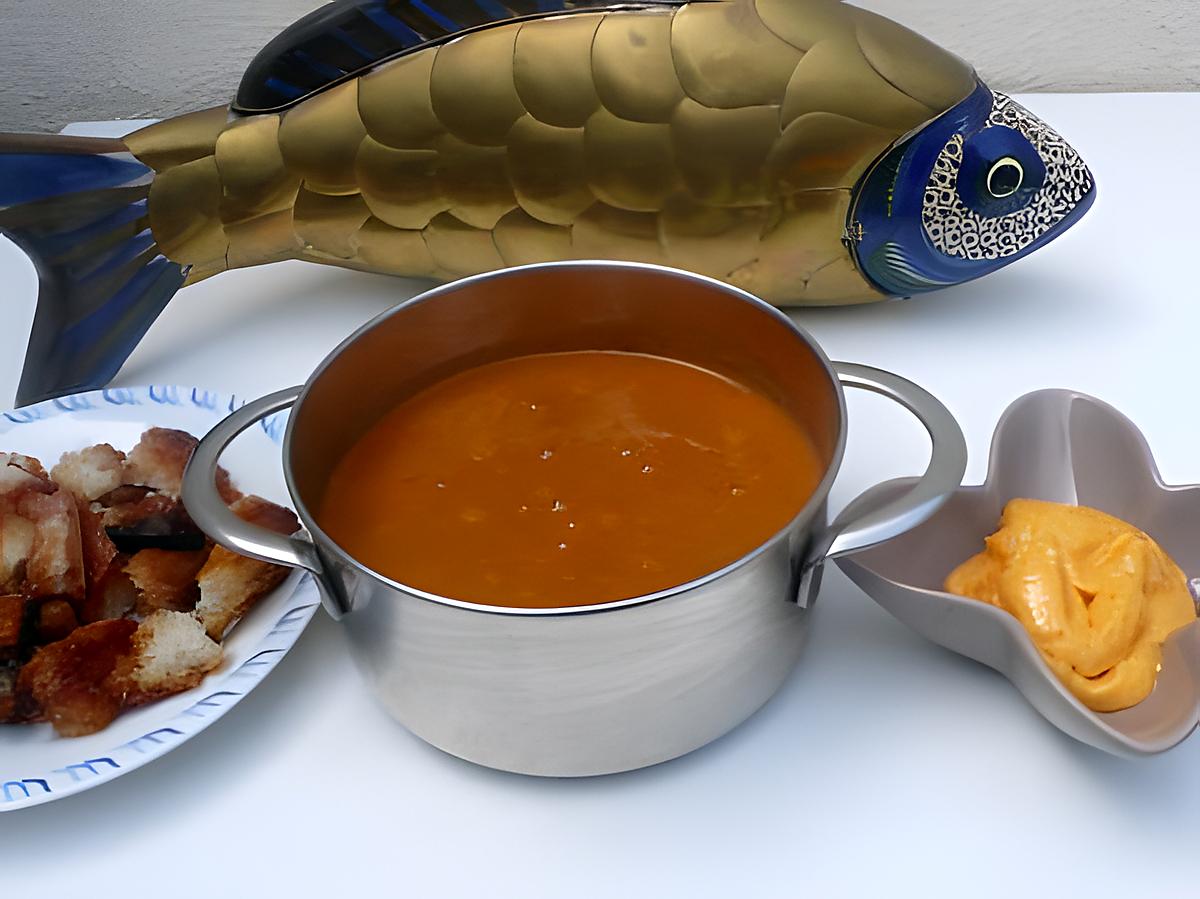recette soupe de poissons et sa rouille