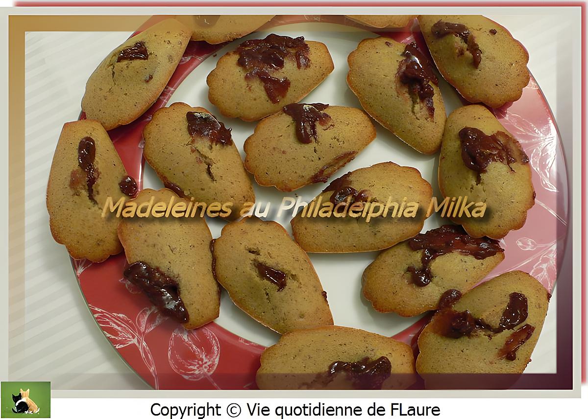 recette Madeleines au Philadelphia Milka