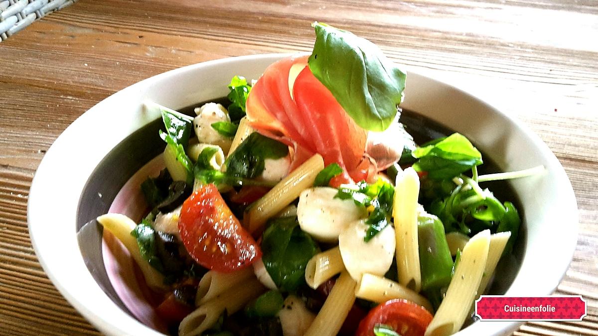 slaaf Hijgend heilig Recette de Salade de pâtes italienne express