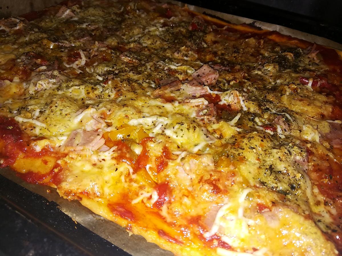 recette Pizza maison jambon poivron