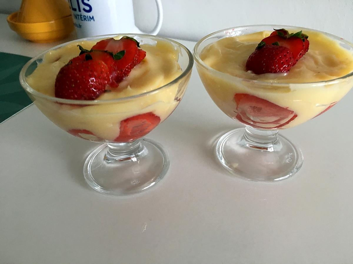 recette Dessert gourmand vanille - fraise