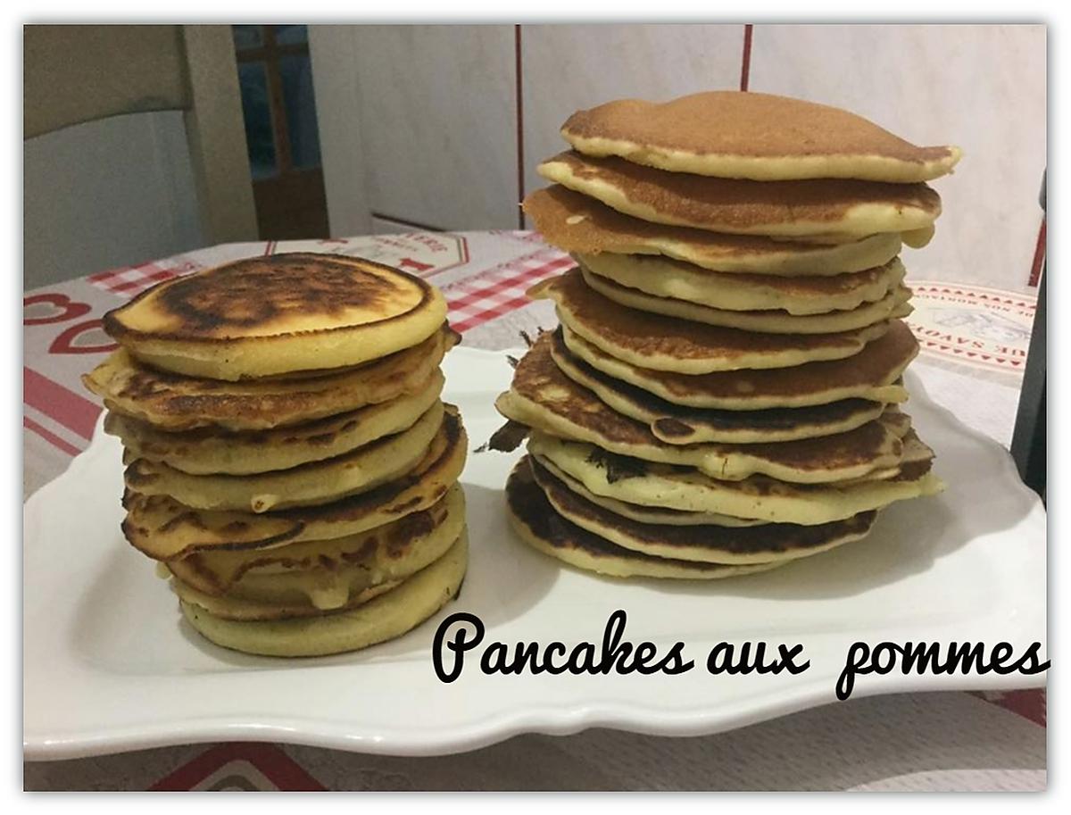 recette PANCAKES AUX POMMES