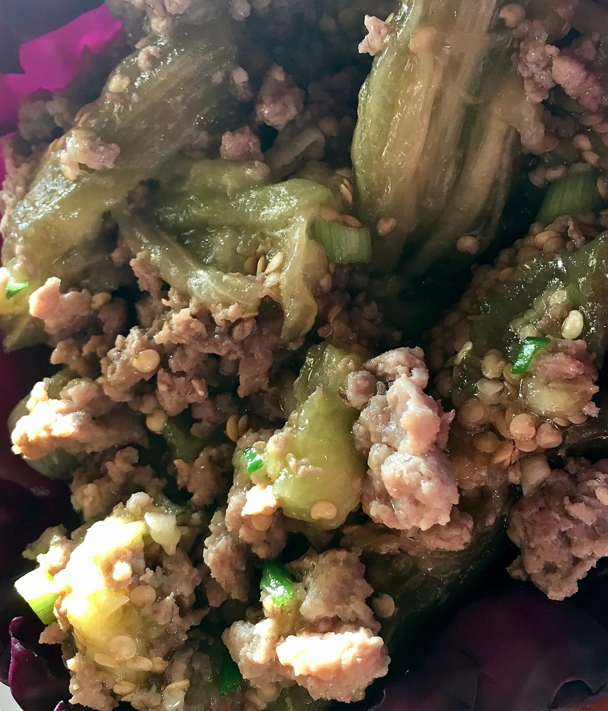 recette Salade thaï viande hachée aubergine