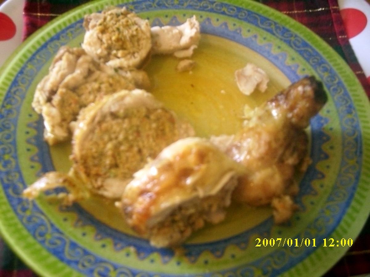 recette Cuisse de poulet farcie