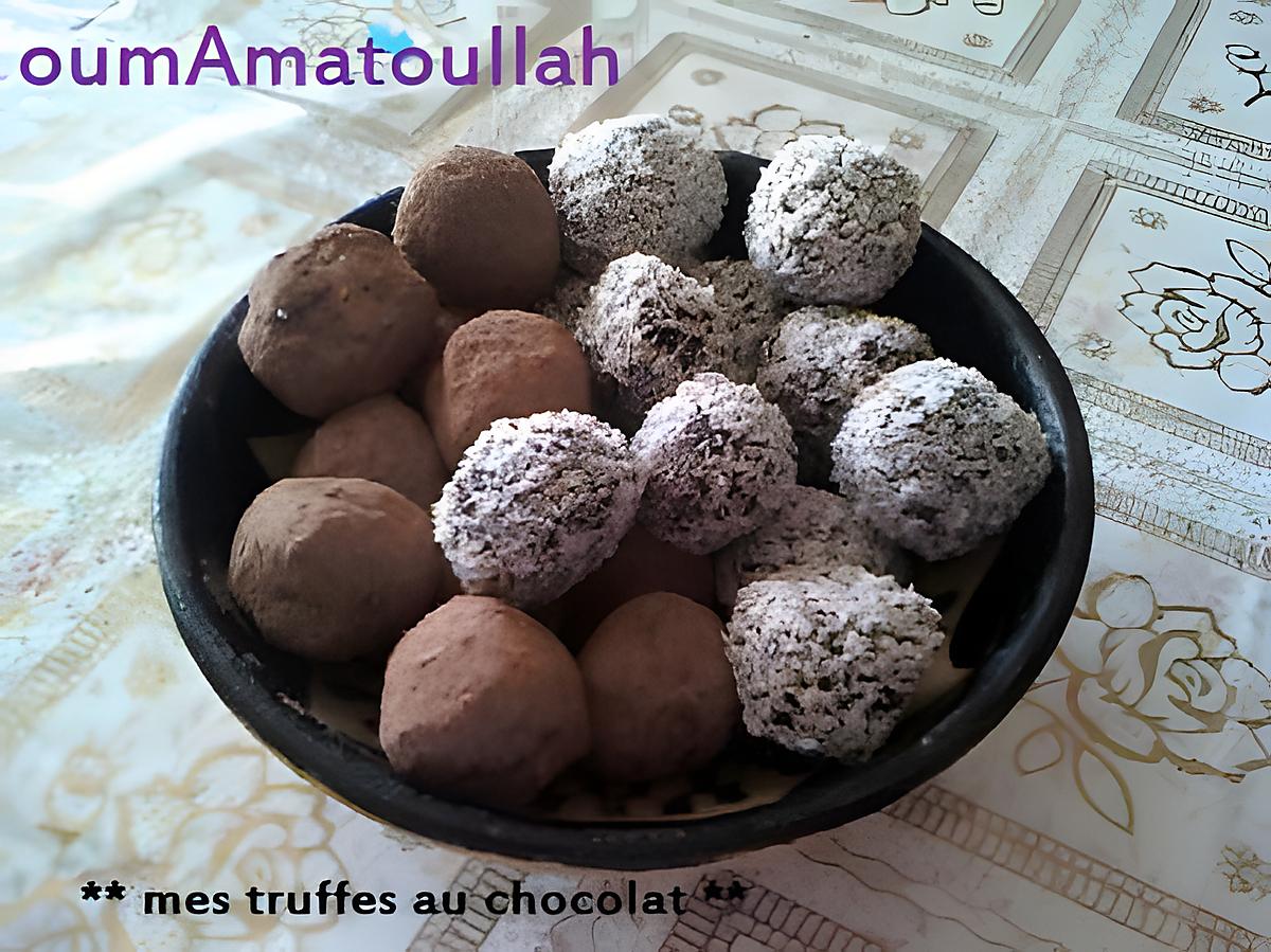 recette truffes aux chocolat