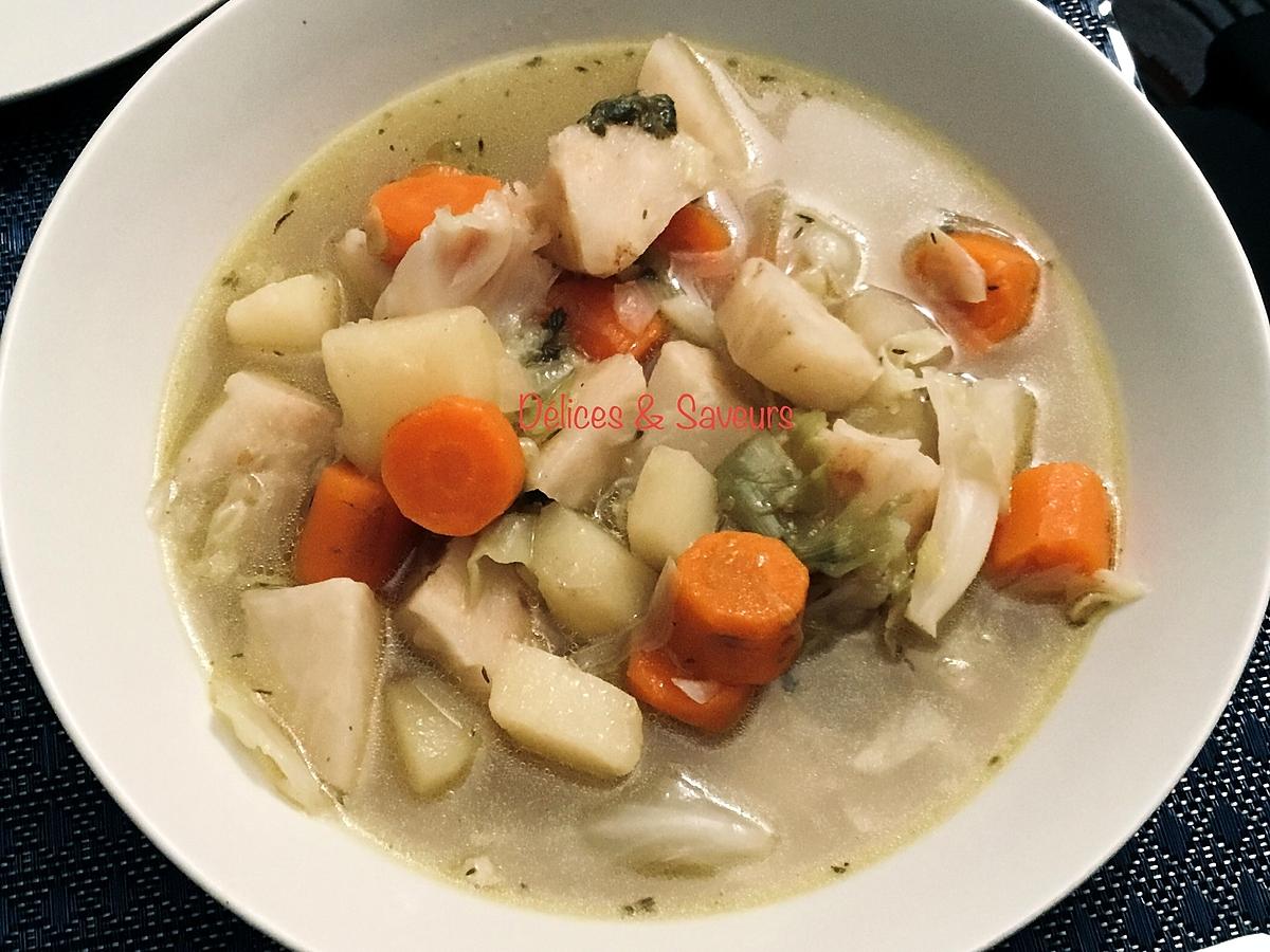 recette Soupe de légumes aux saucisses de Montbéliard