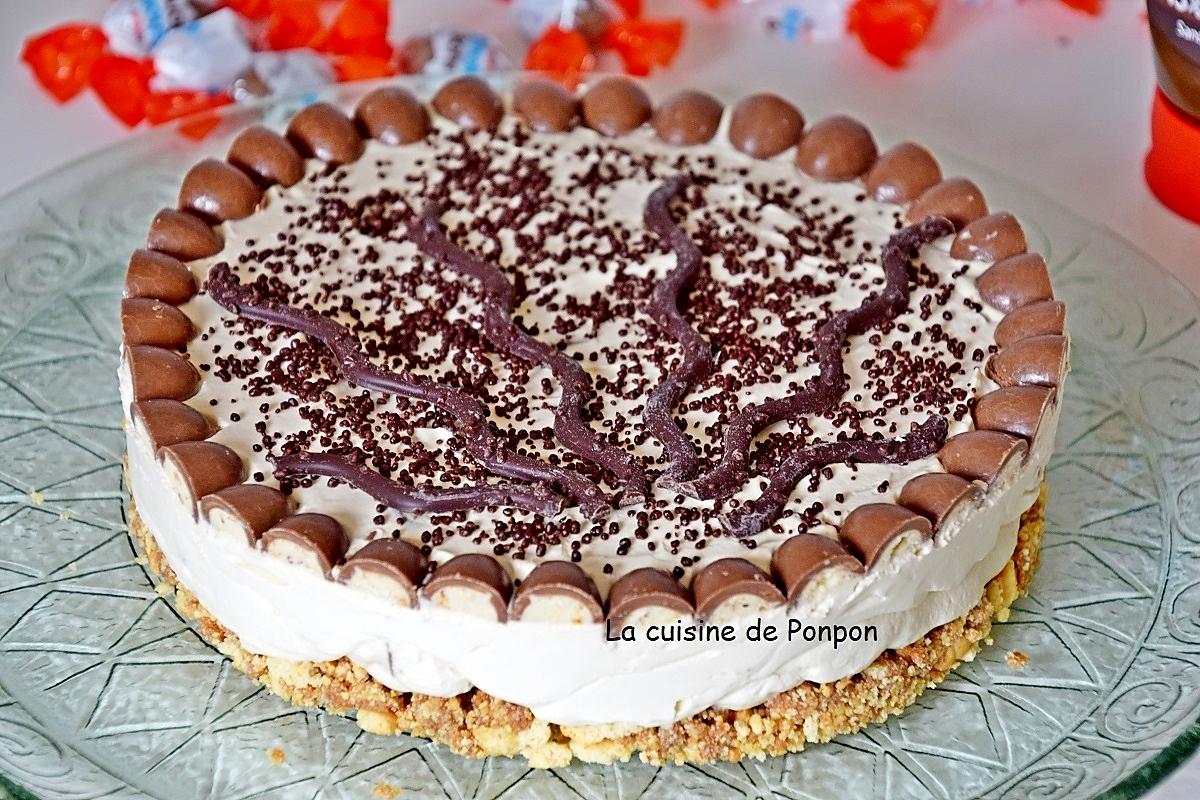recette Tarte schoko-bons, sans cuisson, que c'est bon!