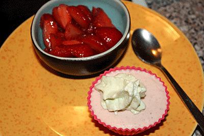 recette Parfait aux fraises