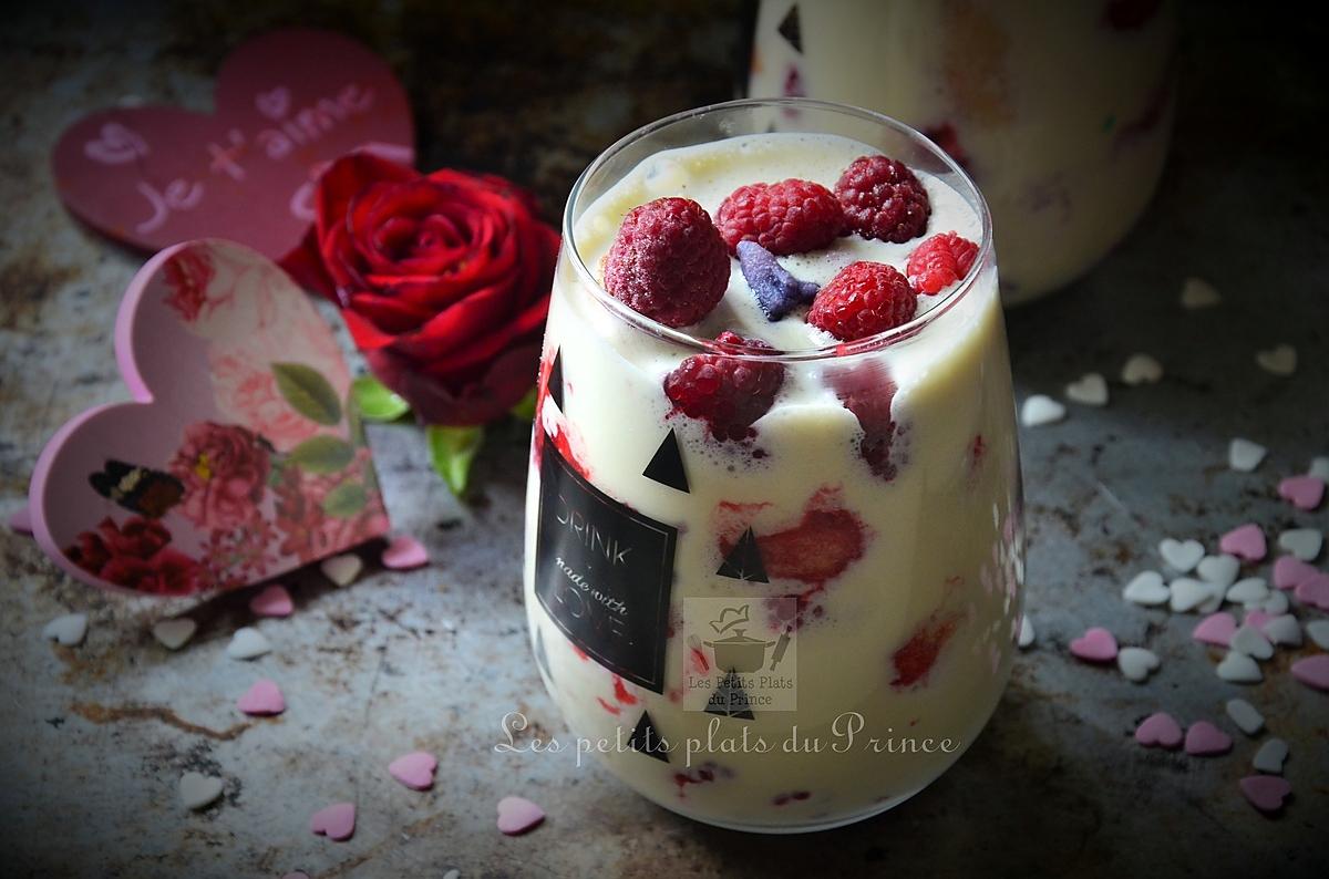 recette Tiramisu aux fruits rouges et violette pour la St Valentin