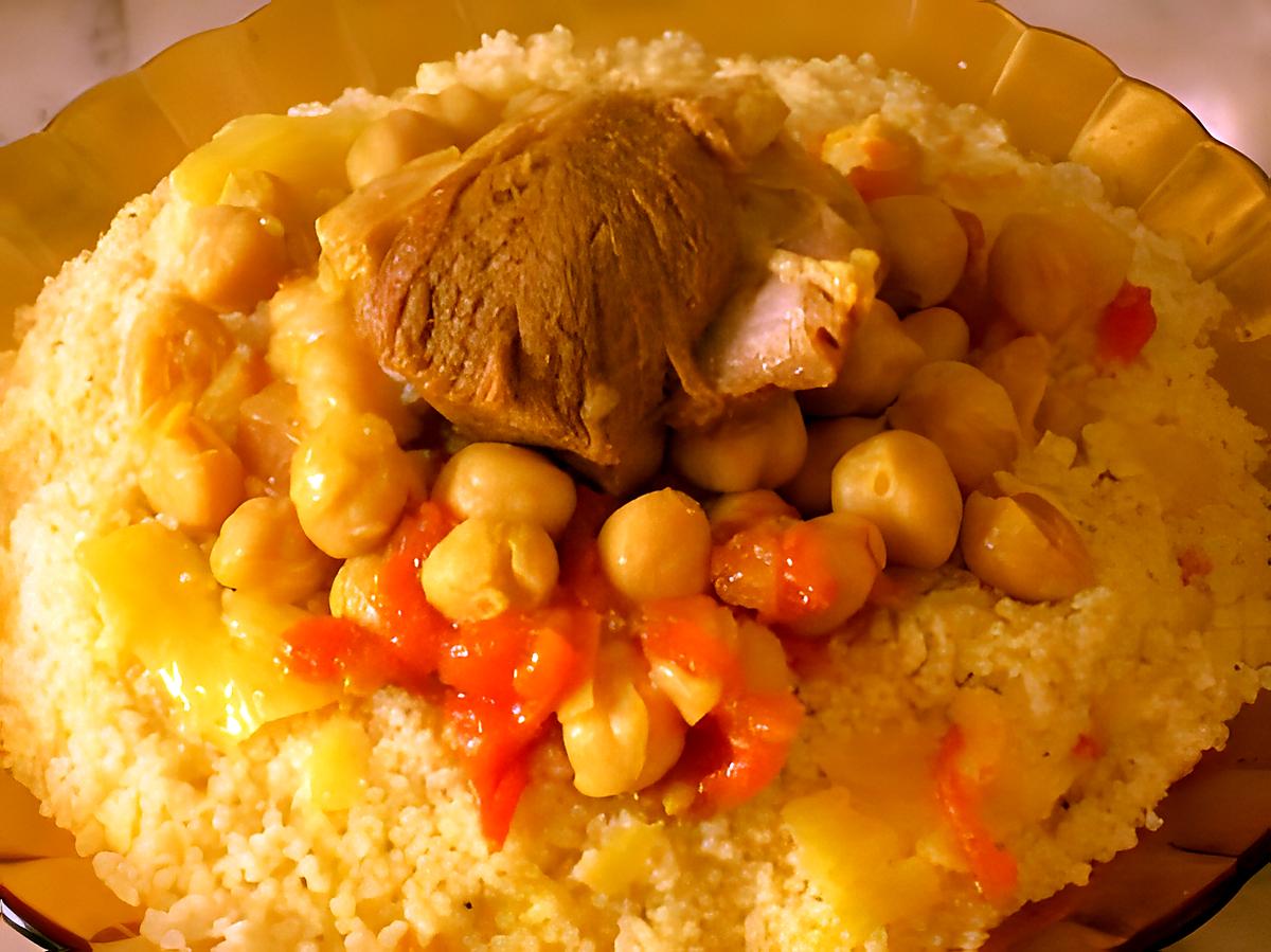 recette Couscous au safran et au poivre noir de Tlemcen