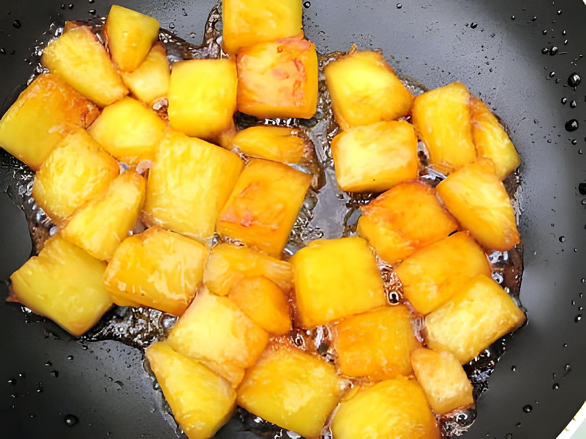 recette Ananas caramélisé et purquoi pas flamnbé !